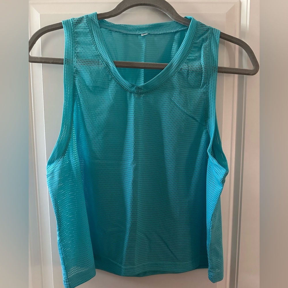 Kiava v-neck mesh tank top